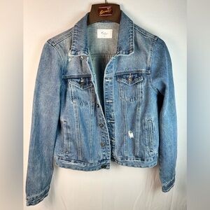 KanCan Light Blue Distressed Jean Jacket